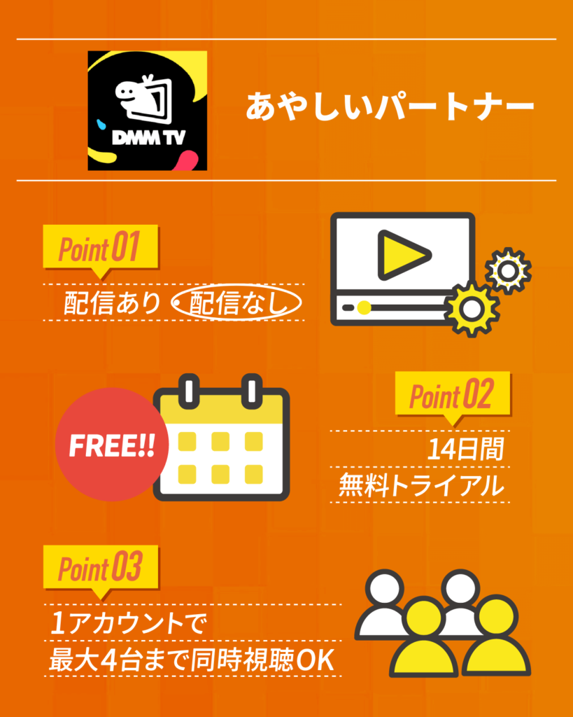 『あやしいパートナー』はDMMTVで配信なし