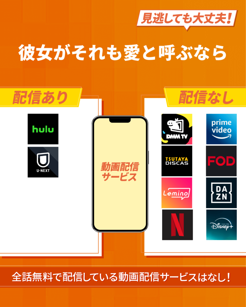 『彼女がそれも愛と呼ぶなら』ドラマをフル・見逃し配信しているおすすめ動画配信サービス