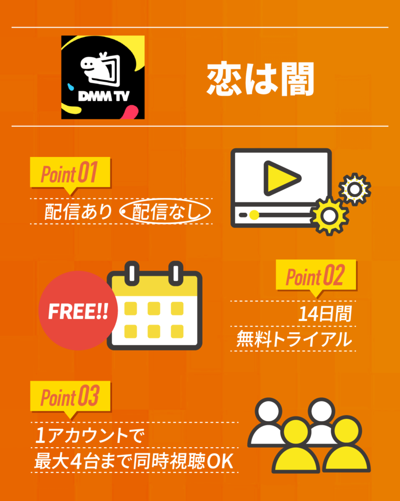 『恋は闇』はDMMTVで配信なし