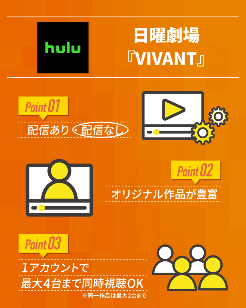 日曜劇場『VIVANT』はHuluで配信なし